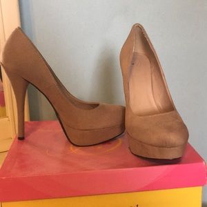 Brown Suede Pumps